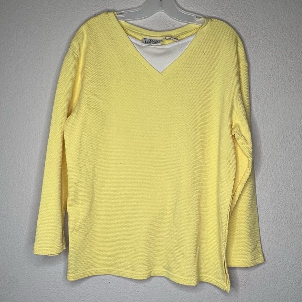 Basic Editions Yellow Top - Picture 2 of 7